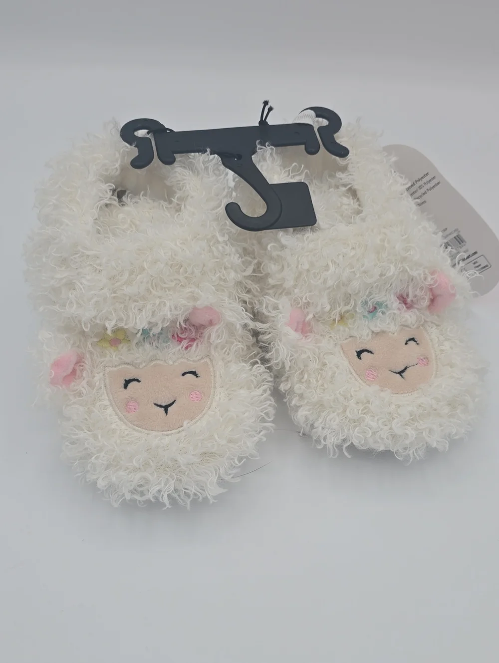 Wonder Nation Fuzzy Baby Slippers Size 6